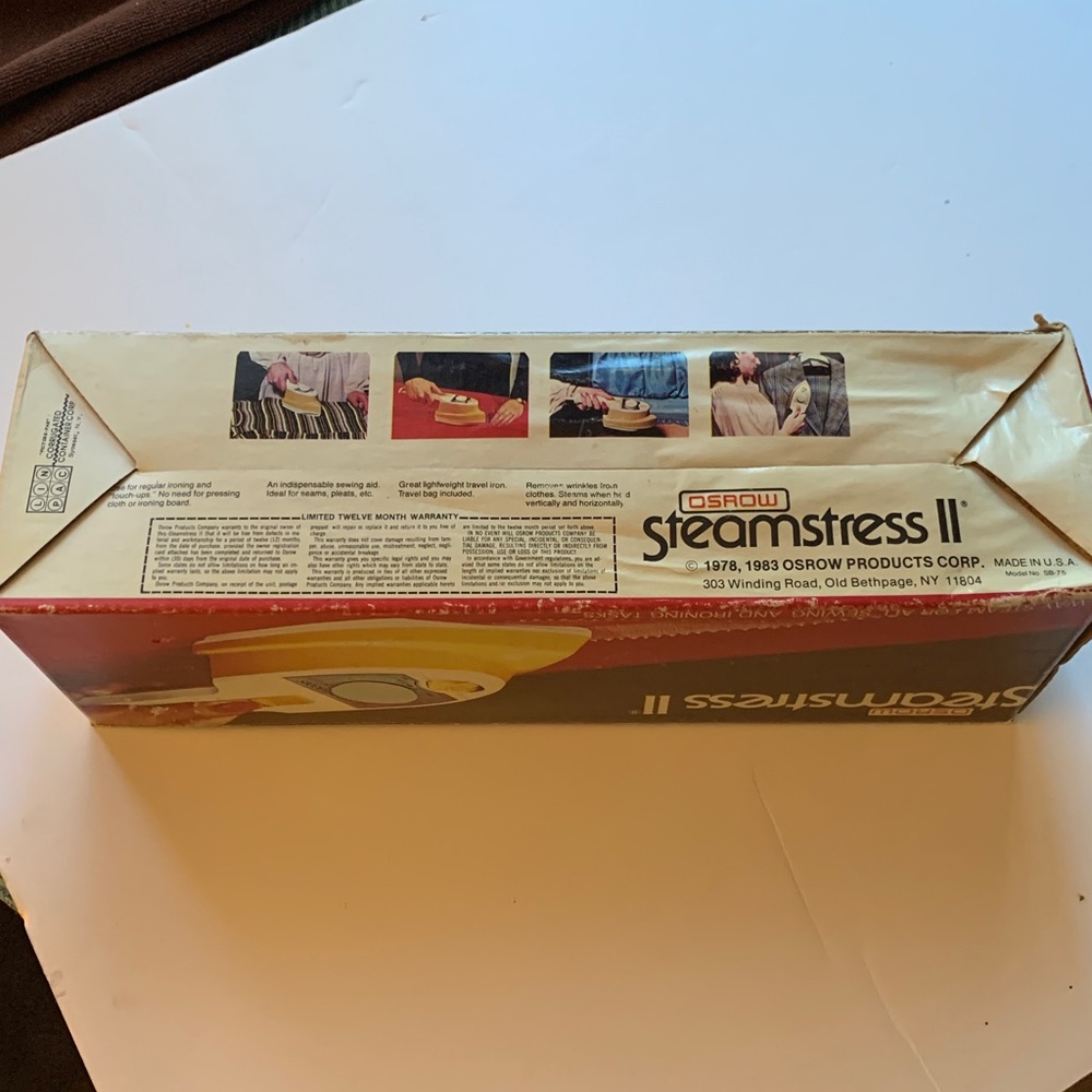 Vintage Osrow Steamstress II Handheld Steamer w/ Box & Manual - Works Well - Picture 4 of 9